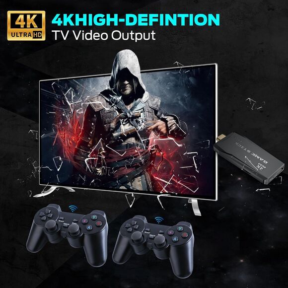 Retro Game Stick, Plug & Play Video TV Game Stick with 20000+ Games Built-in - Picture 3 of 9